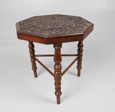 Victorian carved octagonal - carved,