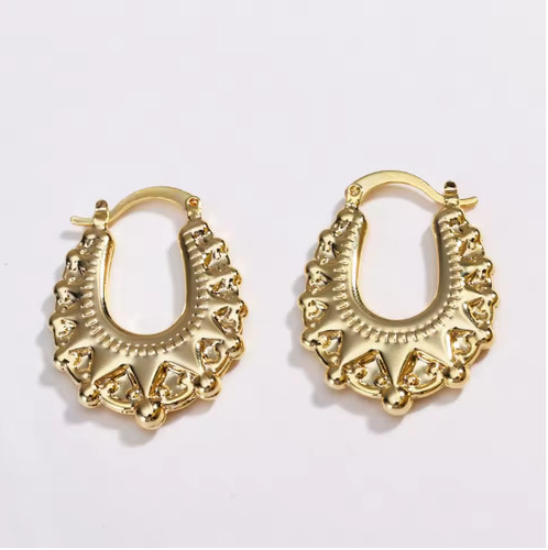 Gypsy style creole earrings - style,