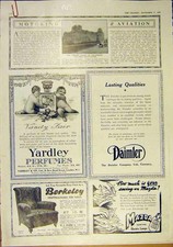 Original Old Vintage Print Napier Motor-Car Tractor Italy Plough Advert 1918