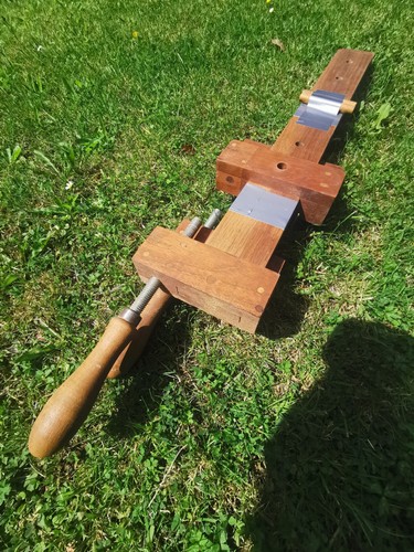 Pair wooden clamps - pair, of