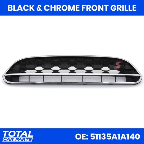 Front black chrome radiator - black/chrome,