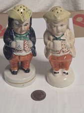 Two Antique Staffordshire Toby Figure Pepper Pots - Sold As Seen See Photos