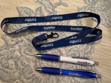 Condor Ferries Channel Islands Pens & Lanyard - Great Ferry Fan Memorabilia New