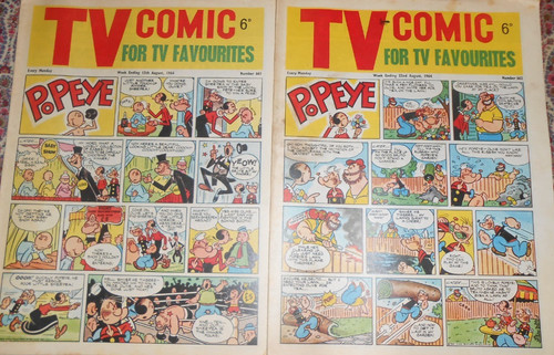 Incomplete tv comic - 2x,