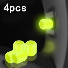 Glowing in The Dark Fluorescent Universal Car Tire Valve Caps Cover Luminous