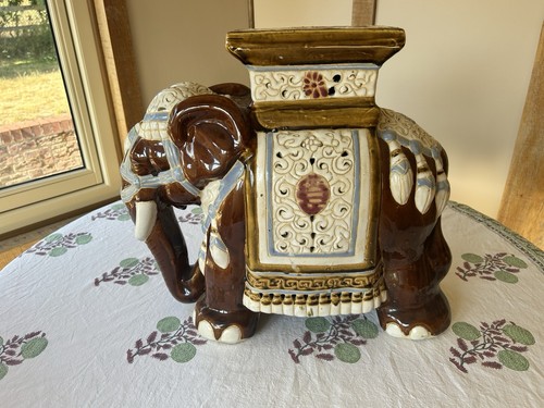 Victorian elephant plant - elephant, stand