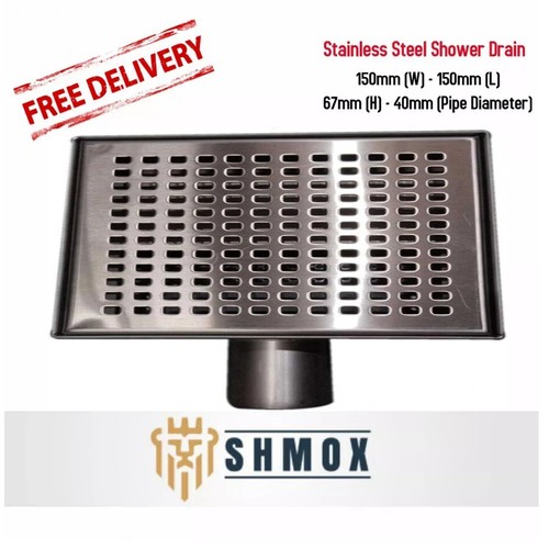 150mm square stainless steel - square,