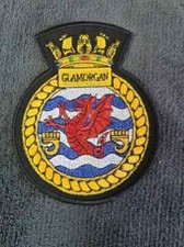 HMS GLAMORGAN Embroidered Biker Patch
