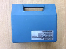 USED ONO SOKKI SE-1400 DIGITAL TACHOMETER WITH CASE AND IP280 EXTENAL SENSOR