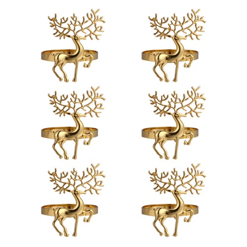 Set golden alloy napkin - golden,