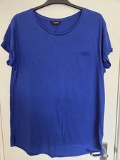 Womans Yours Clothing T-Shirt Size 20 Blue