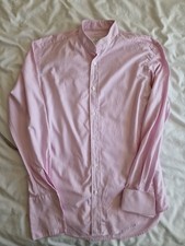 Mens Vintage Pink Collarless