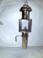 Antique Small Brass Carriage Oil Lamp/Lantern