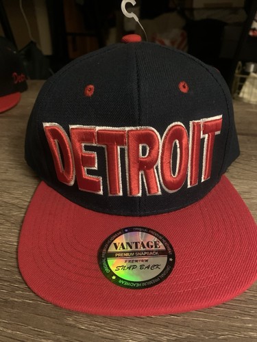 Detroit vantage snap back hat - detroit,
