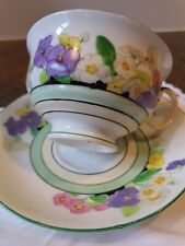 Bone China Cup & Saucer 20's/30's Adderly Ware Hand Painted No Chips or Crazing