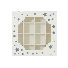 Silver and Gold Star Empty Pick & Mix Sweet Boxes window display ideal gifting 