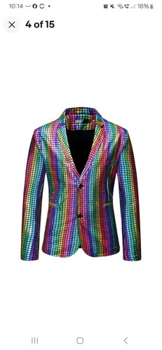 Mens metallic shiny jacket - mens,