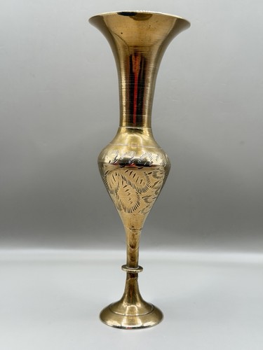 Vintage indian brass trumpet - vintage,