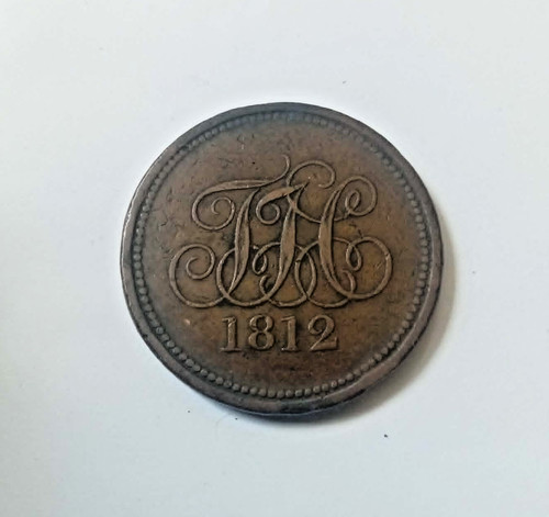 Rare 1812 tjc penny - 1812, conder