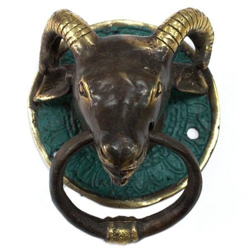 Brass door knocker - brass,