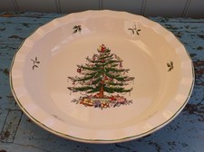 Spode Christmas Tree Ceramic Pie Dish. 10ins. VGC.