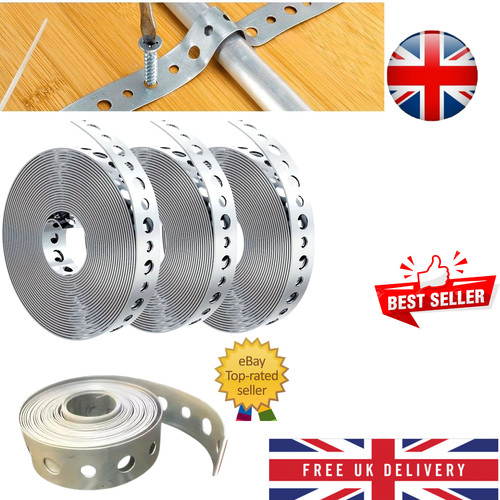 Galvanised steel fixing tape - galvanised,