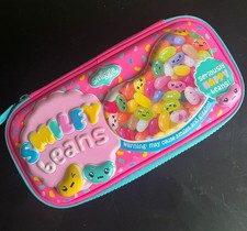 Smiggle Smiley Beans Pink Pencil Case 