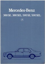 MERCEDES-BENZ W126 380SE 380SEL 500SE 500SEL SALOON ORIG. 1981 UK SALES BROCHURE