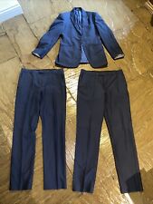 2 piece Suit Marks & Spencer Teenage boy man Indigo Jacket 36/med Tsr 32/33 X 2