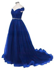 Royal blue evening gown