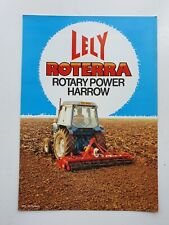 LELY ROTERRA  ROTARY POWER HARROW SALES BROCHURE