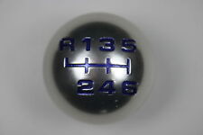 TALL CHROME 6 speed BLUE gear knob for FORD KUGA GALAXY MONDEO FOCUS 2005-2014