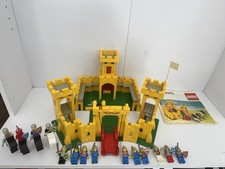 Lego Vintage: Yellow Castle 375 Set With Instructions - SEE DESCRIPTION