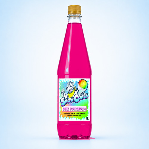 Snow cone syrup - snow, pink