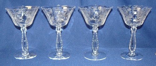 Four fostoria heather etched - four,