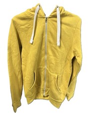 Mens zip Hoodie Olive Plain
