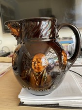  SHAKESPEARE DICKENS CHARACTERS KINGSWARE  MASKHEAD WHISKY WATER JUG 