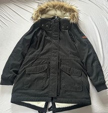 Black Hollister faux fur-lined