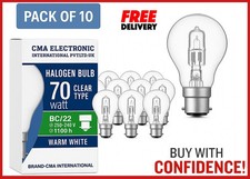 10x 70 Watt HALOGEN CLEAR
