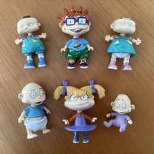 x6 Vintage 1998 Viacom Rugrats Angelica Chuckie Phillip Lillian Tommy & Dil VGC
