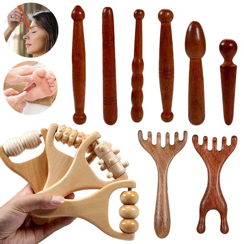 Wooden massage stick foot - wooden,