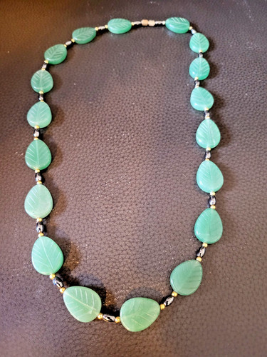 Vintage green jade leaf - vintage,