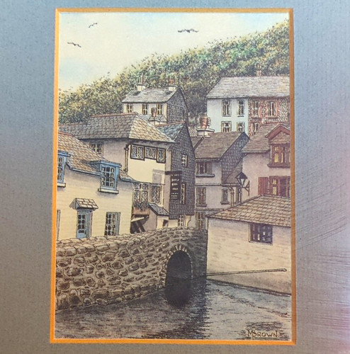 Print from brown picture - from,