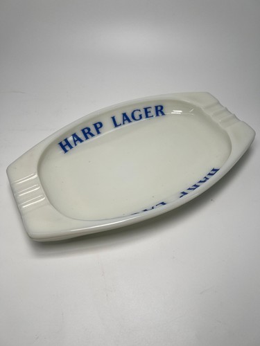 Vintage harp lager milk glass - harp,