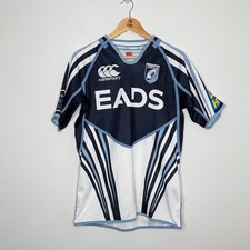 Cardiff Blues 2011/12 Home Canterbury Rugby Shirt M Men’s Blue