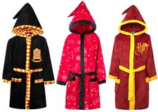 Harry Potter Dressing Gown for Girls Boys Ages 8-14 Extra Soft Hooded Robe Warm
