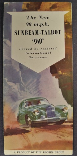 1954 sunbeam talbot - sunbeam, 90