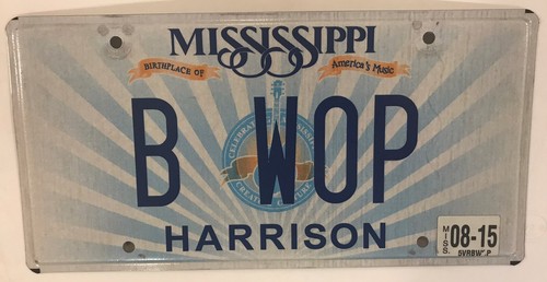 Vanity wop license - be,