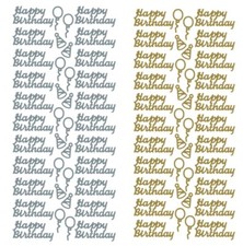 Happy Birthday Peel Off