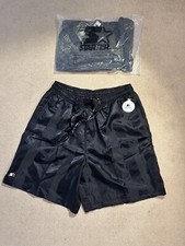 Black nylon silky satin Gym /